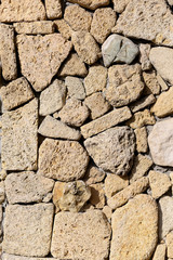 the texture of the masonry