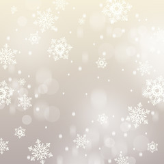Christmas background with snowflakes