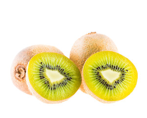 kiwi fruit isolated on white background