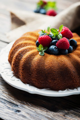 Rustic bundt cake