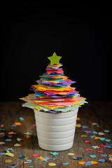 Mini DIY Paper Tree Christmas Decoration