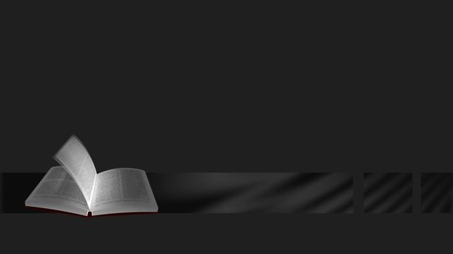 Bauchbinde Buch Animation integrierter AlphaKanal loopbar 6 sec.