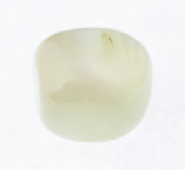 tumbled moonstone (adularia) stone on white