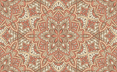 Vintage seamless pattern in pink colors