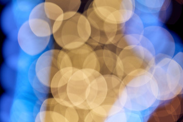 Defocused / blurred lights with bokeh sparkle pattern.