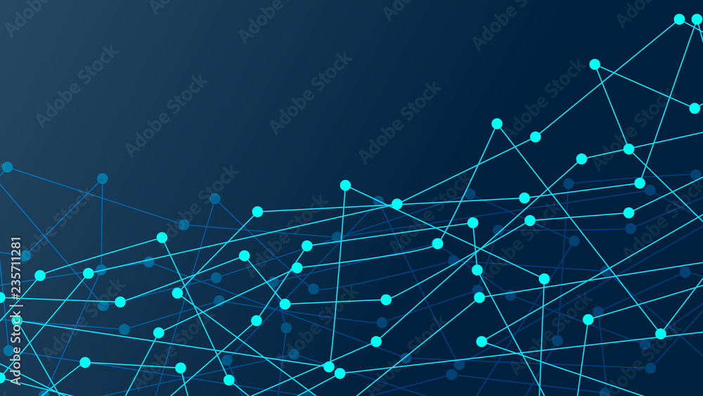 Aufkleber abstract connection dots. digital illustration backdrop. network connection