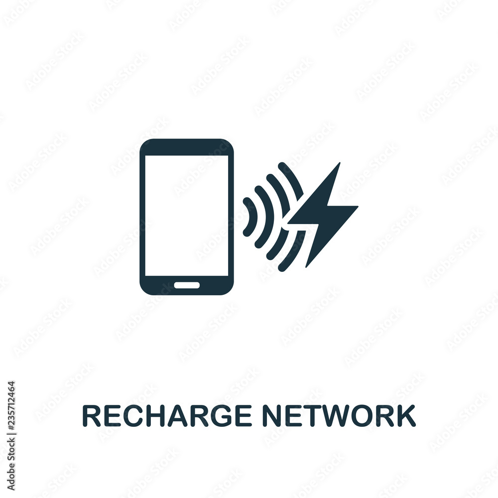 Aufkleber recharge network icon. premium style design from urbanism icon collection. ui and ux. pixel perfect 