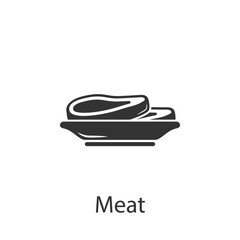 Sliced meat icon. Element of drink and food icon for mobile concept and web apps. Detailed Sliced meat icon can be used for web and mobile