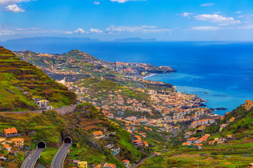 Beautiful landscape, Madeira island, Funchal capital, Portugal