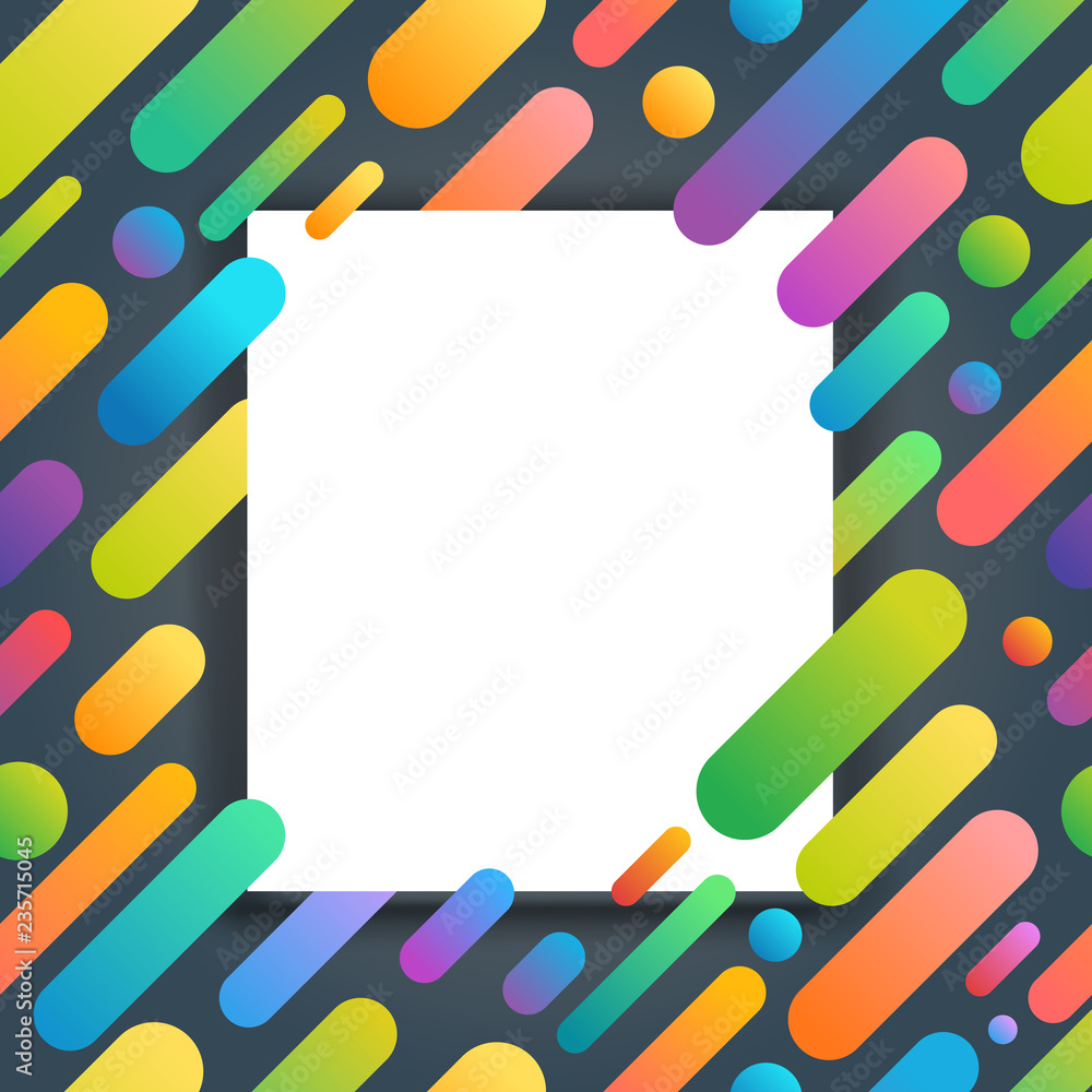 Leinwandbilder vector cover of presentation template. layout for a text with the picture frame