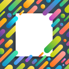 Vector cover of presentation template. Layout for a text with the picture frame