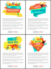 Mega Discount Special Offer Vector Illustration