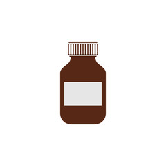 Medicine bottle graphic design template vector illustration