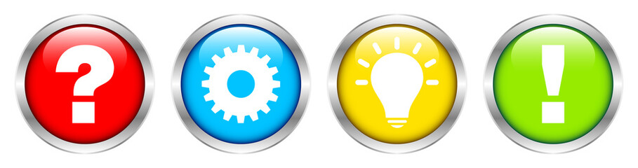 Question, Work, Idea & Answer Color Silver