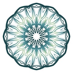 Modern Decorative floral color mandala. round Shapes. illustration.