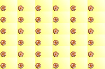 Delicious sweet donuts on a gradient background, traditional Hanukkah holiday food