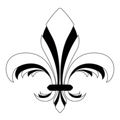 Fleur de lys symbol. Vector illustration design