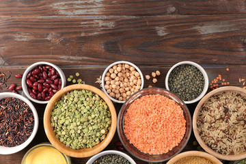 assorted bean and legume