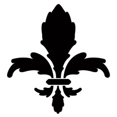 Fleur de lys symbol. Vector illustration design © laudiseno