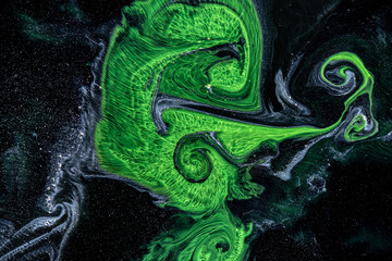 Obraz premium Creative background, color artistic background with flowing ink paint.