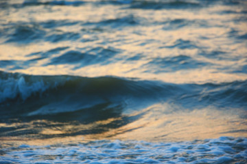 The texture of the waves