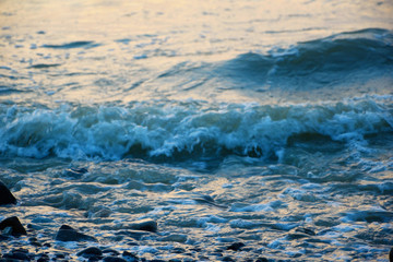 The texture of the waves