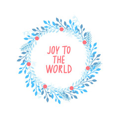 Fototapeta premium Merry Christmas and Happy New Year vector card. Holidays frame