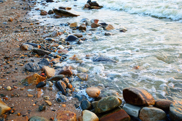 The texture of the waves