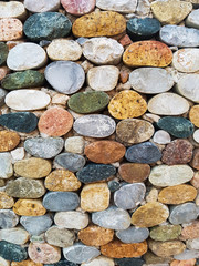Colorful round stones backdrop