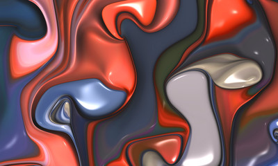 Beautiful abstract cover for art projects, cards, business, posters. . 3D illustration, computer-generated fractal