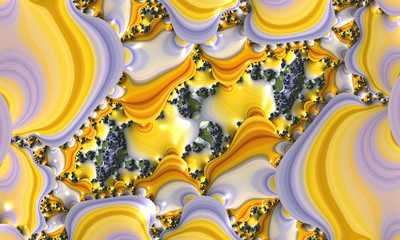 Surreal structure of abstract stones. Background for art projects, business, banner, template, card. 3D illustration