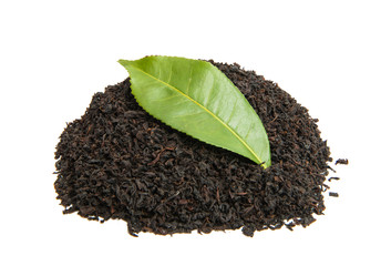 dry tea isolated