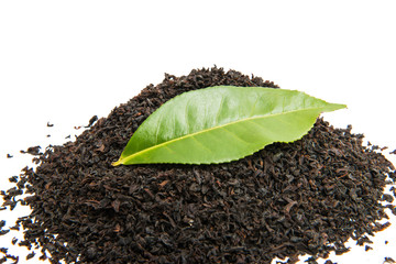 dry tea isolated