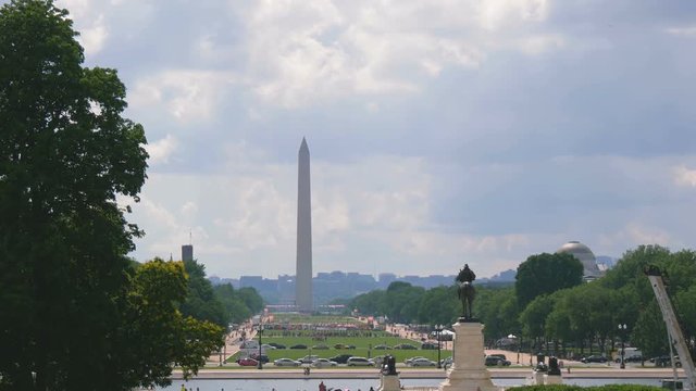 Washington DC obelisk Monument , built to commemorate George Washington, the first American president.