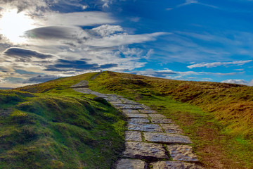 views from Mam Tor and the great ridge, Castleton, Derbyshire