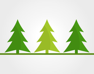 Christmas trees background
