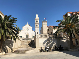 Fototapeta na wymiar Crkva sv. Petra church in Supetar