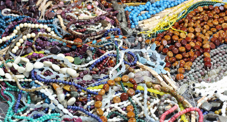 background of necklaces with pearls  for sale