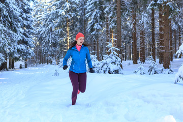 Fototapeta na wymiar winter jogging