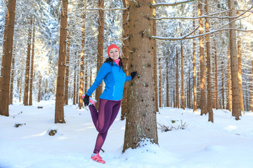 Fototapeta na wymiar winter jogging