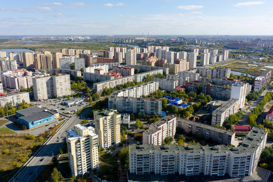 The 1st Zarechny residential district. Tyumen. Russia
