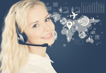 Businessman and internet and virtual reality concept -