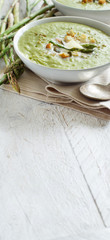Creamy asparagus soup