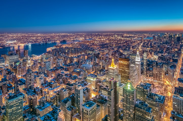 Downtown Manhattan in New York, United States.
