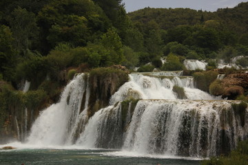 Fototapeta na wymiar Krka-Wasserfälle
