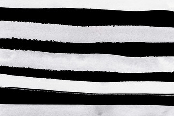 Black ink abstract background with waves and strokes on white paper background. Trendy look. Chaotic abstract organic design