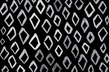 Black ink abstract background with waves and strokes on white paper background. Trendy look. Chaotic abstract organic design