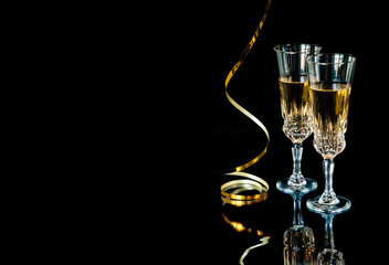 Two glasses of champagne
