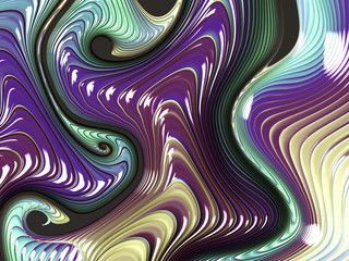 Beautiful abstract cover for art projects, cards, business, posters. 3D illustration, computer-generated fractal
