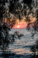 sunset on Greece Lesvos